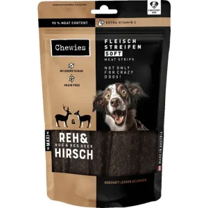 Ihned K Objednání BALENÍ 10 ks – Chewies Fleischstreifen Soft Srnčí a jelení maso Maxi 150 g