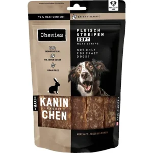 Speciální Cena BALENÍ 10 ks – Chewies Fleischstreifen Soft Králičí maso Maxi 150 g