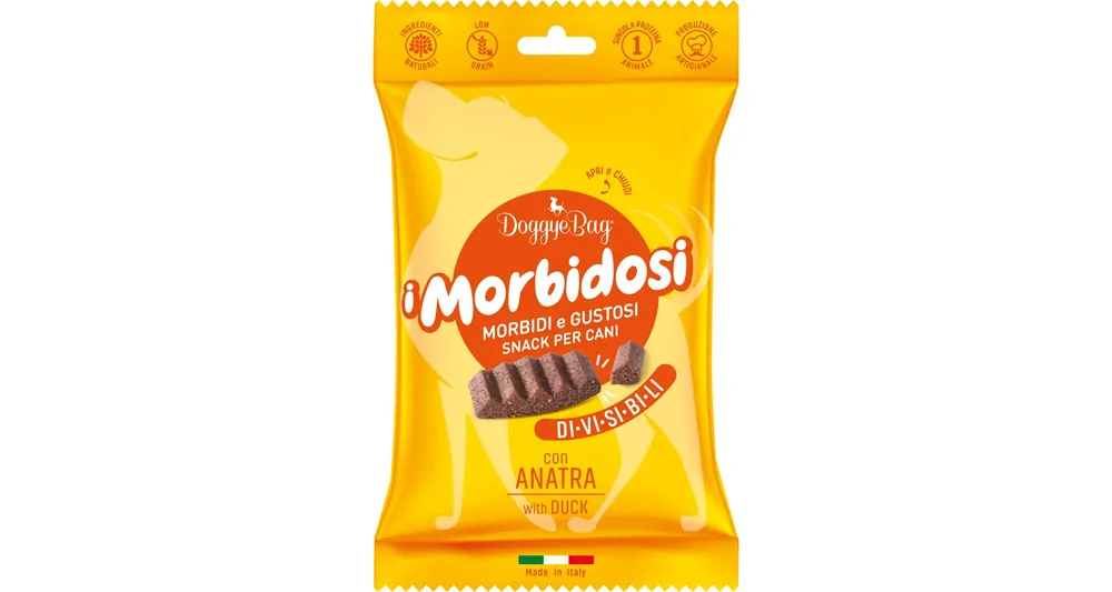 Speciální Cena DoggyeBag I Morbidosi s kachním masem 90 g EXPIRACE 10/2026