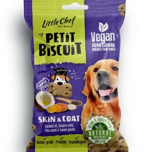 Finální Výprodej Little Chef Pettit Biscuit Grain Free – Skin and Coat 100 g