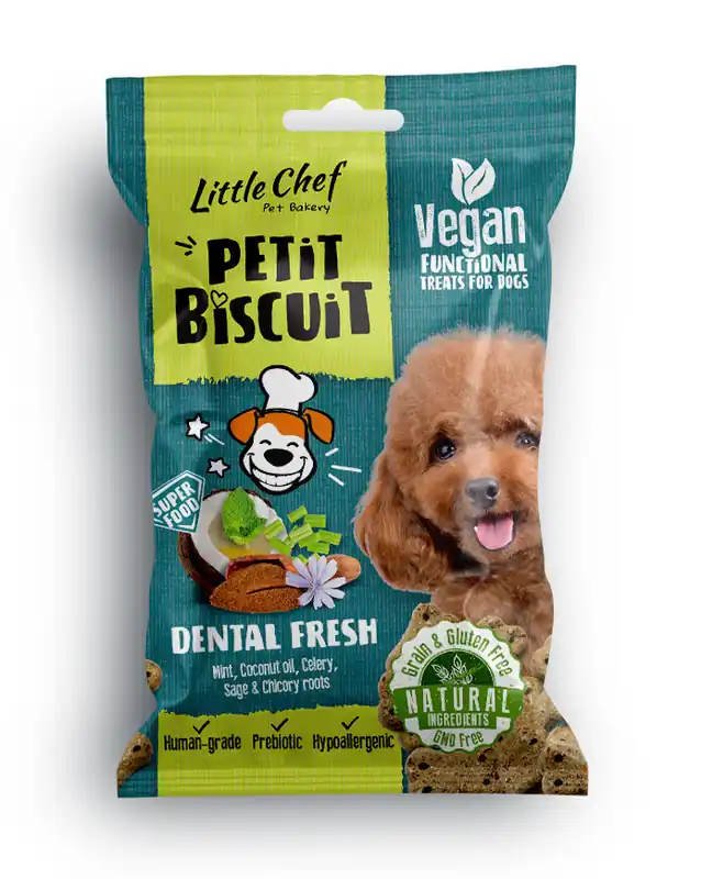 Little Chef Pettit Biscuit Grain Free – Dental Fresh 100 g Nová Kolekce