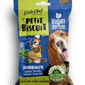Zlevněný BALENÍ 7 ks – Little Chef Pettit Biscuit Grain Free – Immunity 100 g