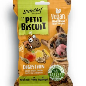 Víkendová Akce BALENÍ 7 ks – Little Chef Pettit Biscuit Grain Free – Digestion 100 g