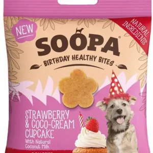Akční Nabídka Soopa Healthy Bites Cupcake s jahodami a kokosem 50 g