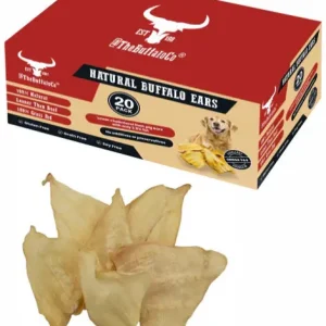 The Buffalo Co. Sušené buvolí uši – 20 kusů Super Cena