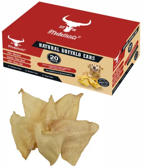 The Buffalo Co. Sušené buvolí uši – 20 kusů Super Cena
