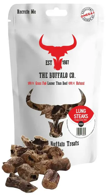 The Buffalo Co. Sušené Buvolí plíce 100 g Super Cena