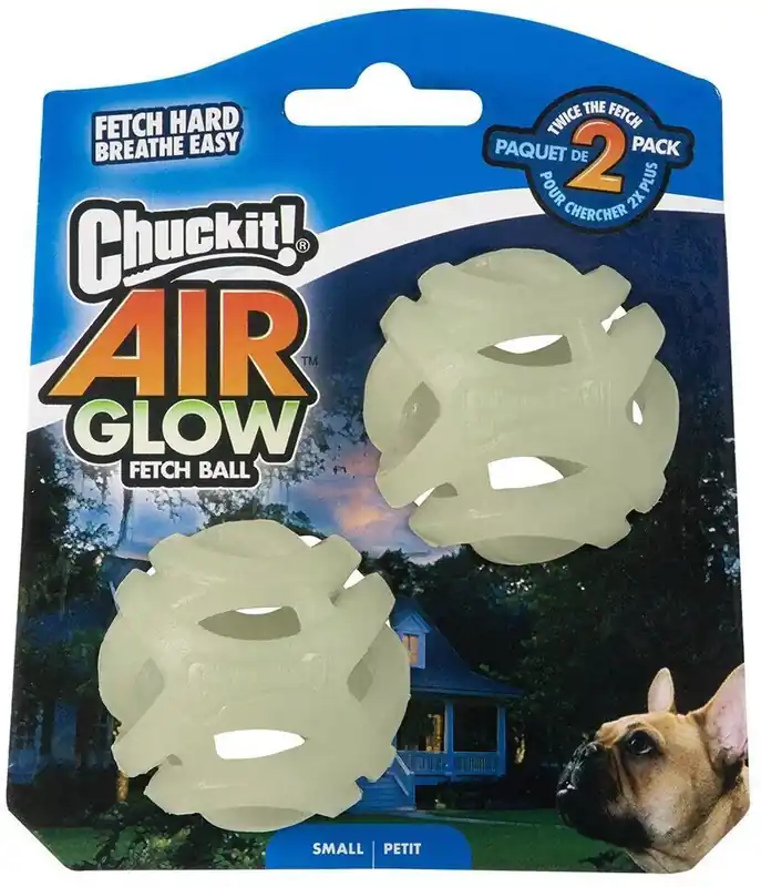 Bezpečná Platba Chuckit! Air Glow Ball děrované svíticí míčky – Small 5 cm – 2 ks