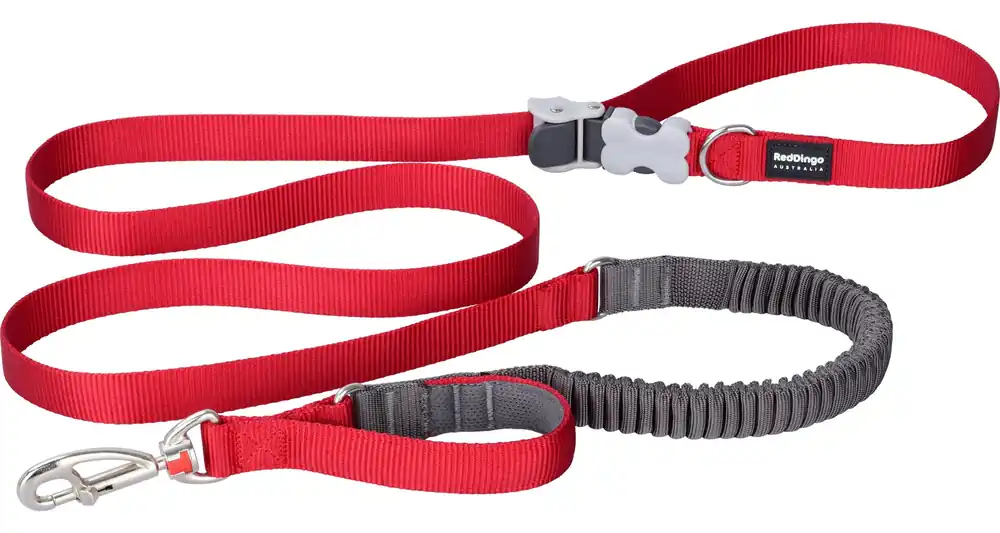 Sezónní Sleva Red Dingo vodítko SuperLead Running – Red – 25 mm x 2,25 m