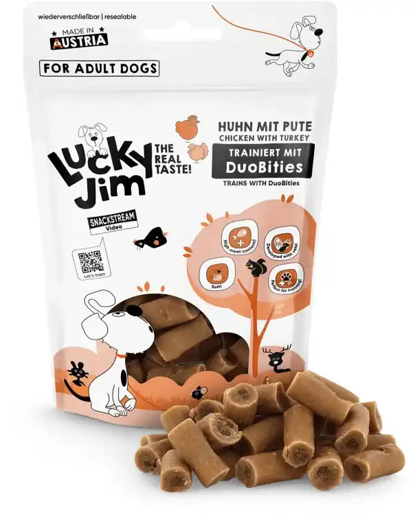 Koupit Online Lucky Jim DuoBities kuře s krůtou 70 g