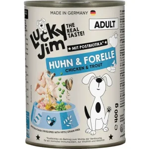 Akce Lucky Jim Classic Adult s kuřecím masem a pstruhem 400 g