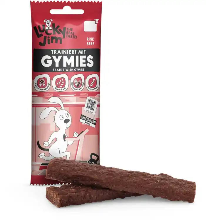 BALENÍ 15 ks – Lucky Jim Gymies hovězí 75 g Finální Výprodej