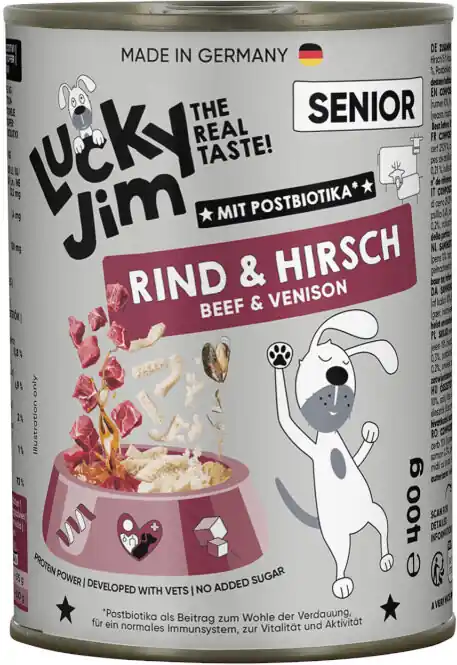 Must-Have Lucky Jim Classic Senior s hovězím a jelením masem 400 g