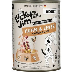 BALENÍ 6 ks – Lucky Jim Classic Adult s kuřecím masem a játry 400 g Poslední Šance
