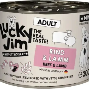 Víkendová Akce BALENÍ 6 ks – Lucky Jim Classic MINI Adult s hovězím a jehněčím masem 200 g