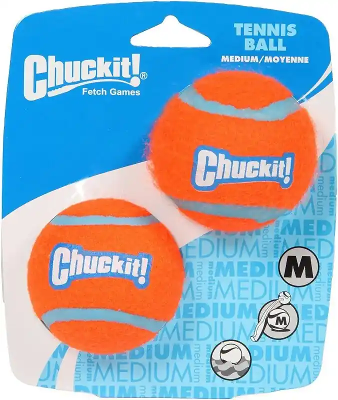 Must-Have Chuckit! Tennis Ball míčky – Medium 6,5 cm – 2 ks