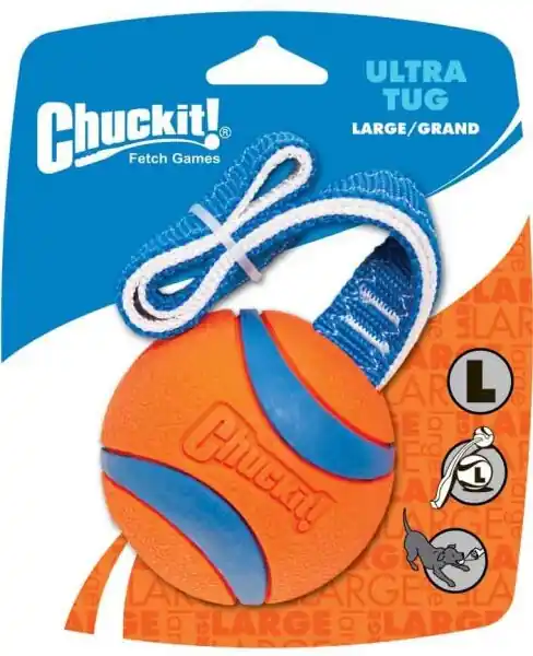 Omezená Nabídka Chuckit! Ultra Tug přetahovadlo s míčkem – Large 7,5 cm