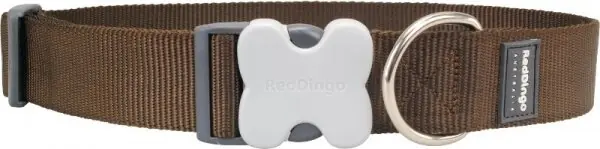 Nízká Cena Red Dingo obojek – Brown – 40 mm x 50-80 cm