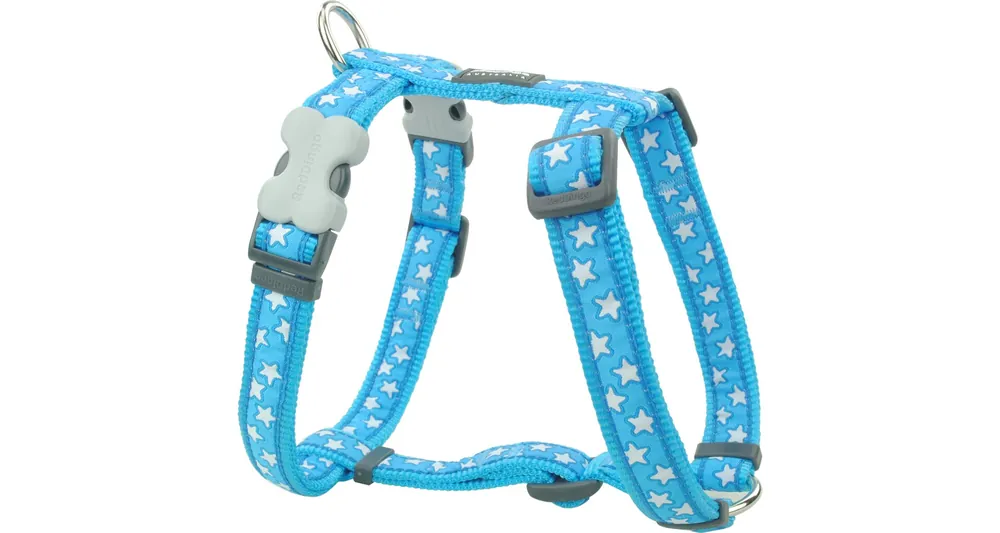 Objednat Nyní Red Dingo postroj – Stars White – 20 mm x 45-66 cm