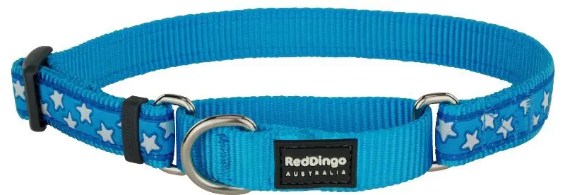 Pouze Dnes Red Dingo obojek polostahovací – Stars White – 20 mm x 30-44 cm