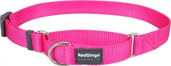 Novinka Red Dingo obojek polostahovací – Hot Pink – 15 mm x 26-40 cm