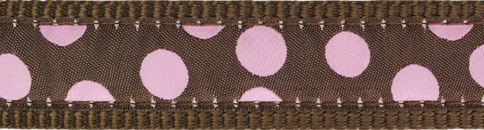 Red Dingo vodítko přepínací – Pink Spots on Brown – 15 mm x 2 m Cenově Výhodný