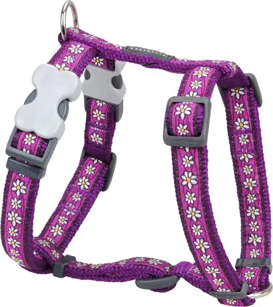 Red Dingo postroj – Daisy Chain Purple – 15 mm x 36-54 cm Časově Omezené