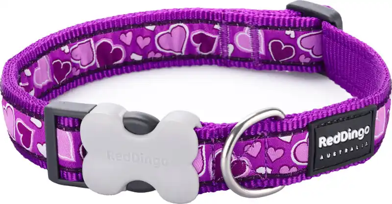 Finální Výprodej Red Dingo obojek – Breezy Love Purple – 20 mm x 30-47 cm