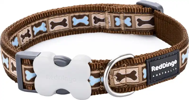 Ihned K Objednání Red Dingo obojek – Bone Yard – 20 mm x 30-47 cm