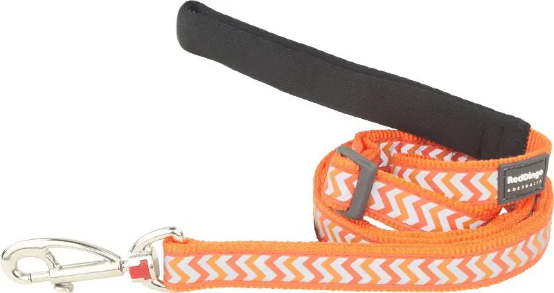 Nejlepší Cena Red Dingo vodítko reflexní – Ziggy Orange – 15 mm x 1,8 m