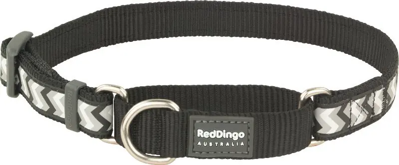 Red Dingo obojek polostahovací reflexní – Ziggy Black – 20 mm x 30-44 cm Hit Sezóny