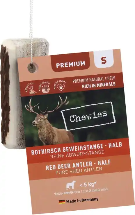 Paroží jelení Chewies Geweih - Snack - S - půlené Akční Nabídka