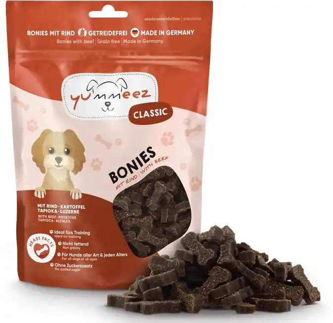 Yummeez Classic Bonies s hovězím masem 175 g Omezená Nabídka
