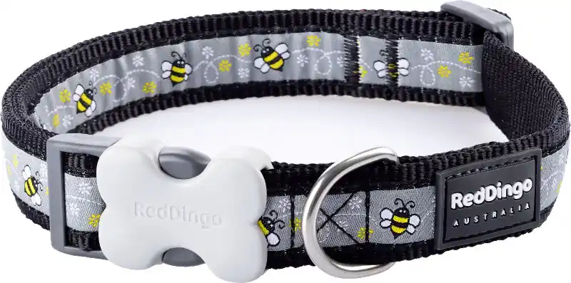 Red Dingo obojek – Bumble Bee Black – 12 mm x 20-32 cm Nová Kolekce