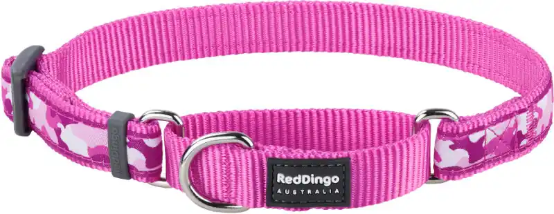 Red Dingo obojek polostahovací – Camouflage Hot Pink – 20 mm x 30-44 cm Akční Nabídka