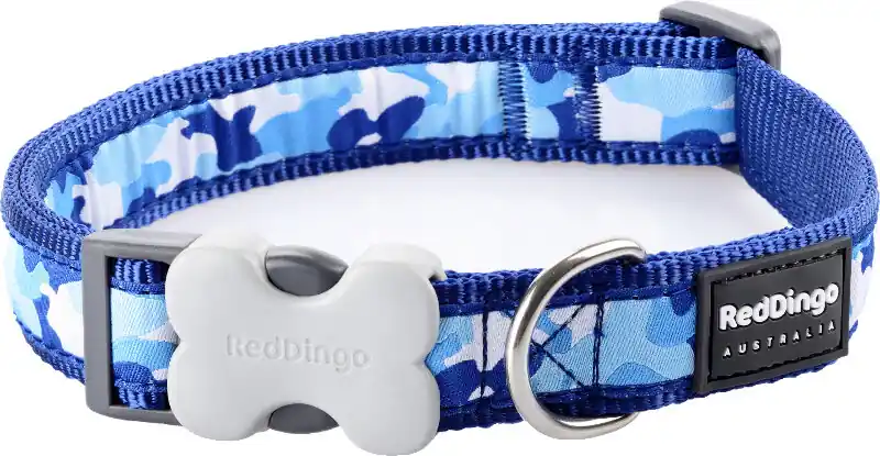 Red Dingo obojek – Camouflage Navy – 25 mm x 41-63 cm Časově Omezené