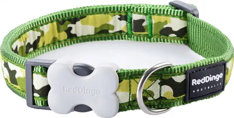 Red Dingo obojek – Camouflage Green – 25 mm x 41-63 cm Novinka