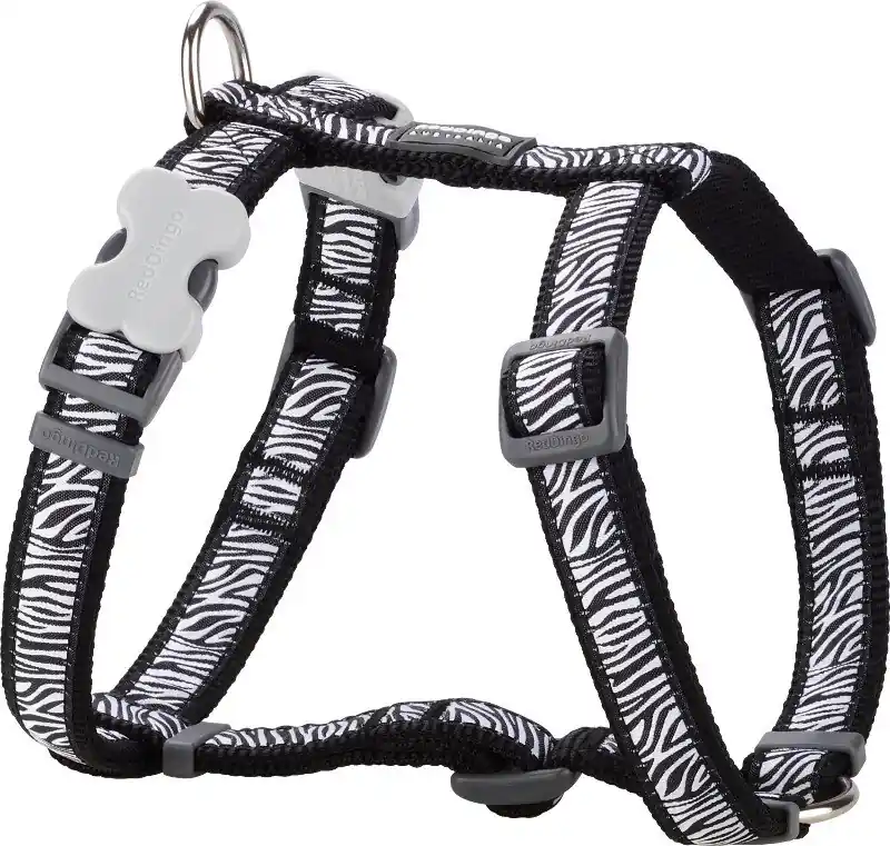 Red Dingo postroj – Safari Black – 25 mm x 56-80 cm Super Cena