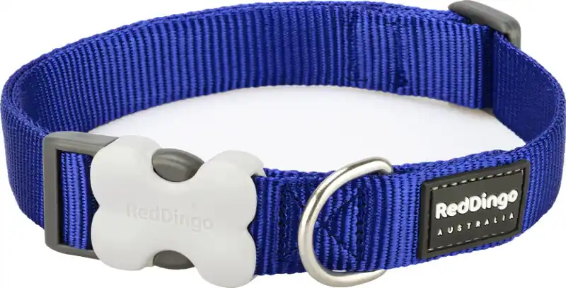 Expresní Doručení Red Dingo obojek – Navy – 20 mm x 30-47 cm