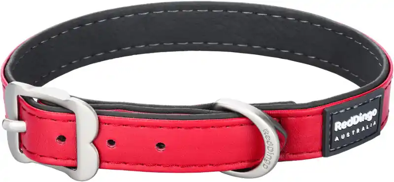 Red Dingo obojek Elegant – Red – 12 mm x 20-25 cm Akční Nabídka