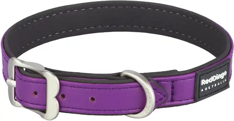 Red Dingo obojek Elegant – Purple – 15 mm x 24-30 cm Zlevněný