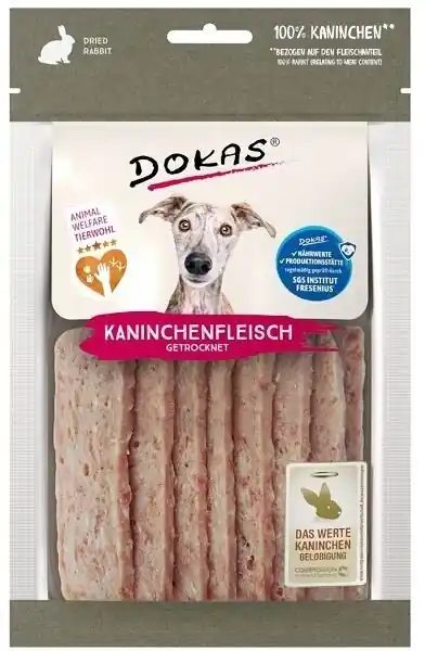 BALENÍ 12 ks – Dokas Králičí plátky 70 g Cenový Hit