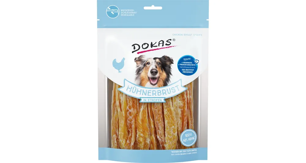 Nová Kolekce BALENÍ 8 ks – Dokas Kuřecí prsa proužky 250 g
