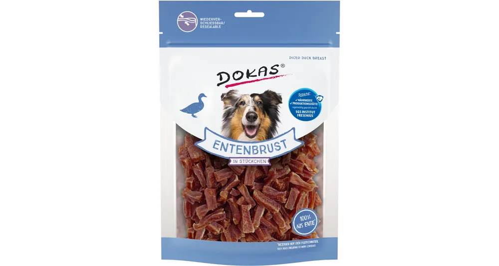 Ihned K Objednání BALENÍ 9 ks – Dokas Kachní prsa kousky 200 g