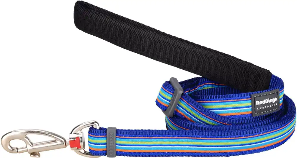 Odeslání Ihned Red Dingo vodítko – Horizontal Stripes Navy – 20 mm x 1,8 m