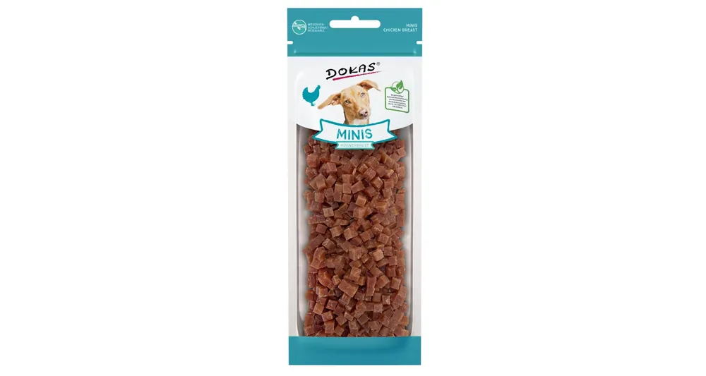 Dokas Minis Kostičky z kuřecích prsou 70 g Speciální Cena
