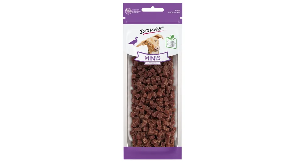 BALENÍ 9 ks – Dokas Minis Kostičky z kachních prsou 70 g Akce