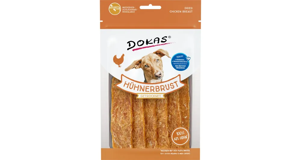Dokas Kuřecí prsa plátky 70 g Výprodej