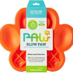 Horká Nabídka PetDreamHouse zpomalovací miska Paw Slow Feeder – oranžová