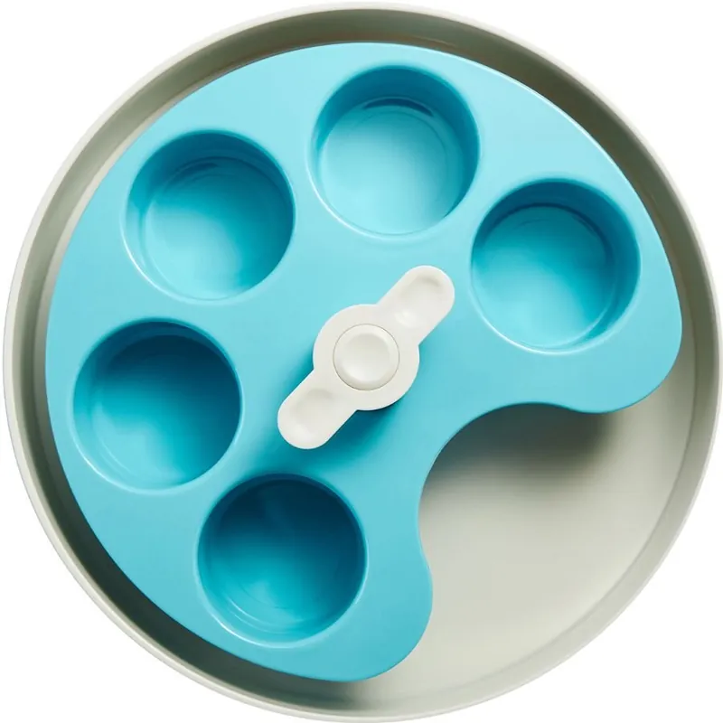 Pouze Dnes PetDreamHouse interaktivní miska Spin Palette – modrá